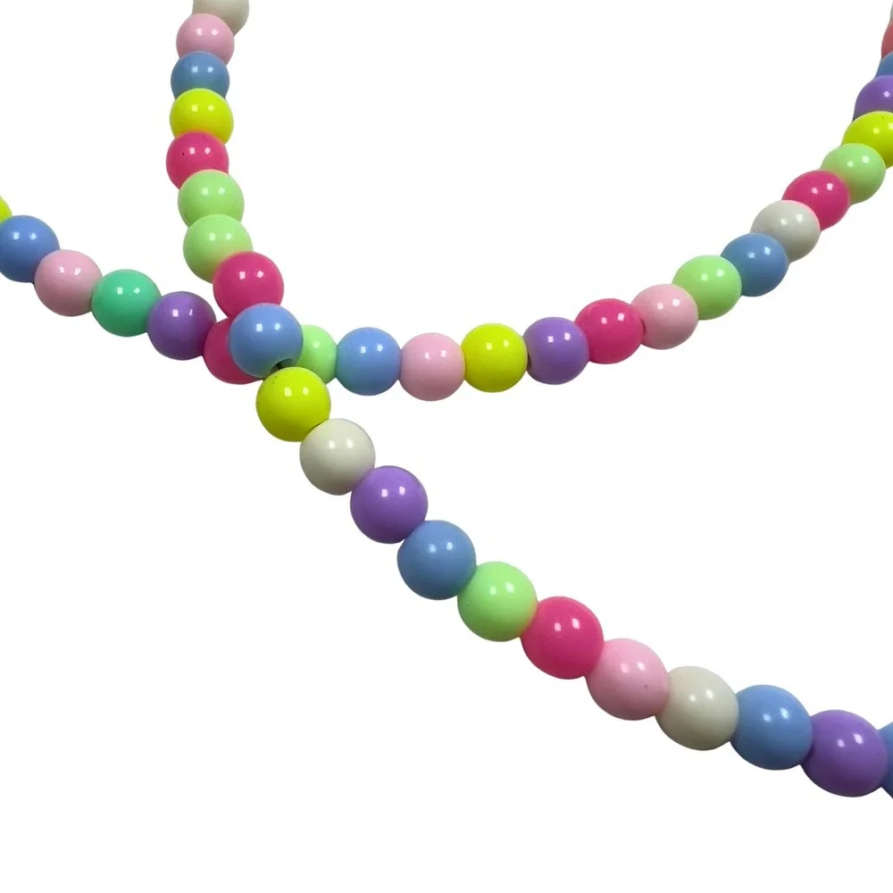 Pastel Beaded Necklace Adjustable Choker Kawaii Y2K‎ Aesthetic Jewelry